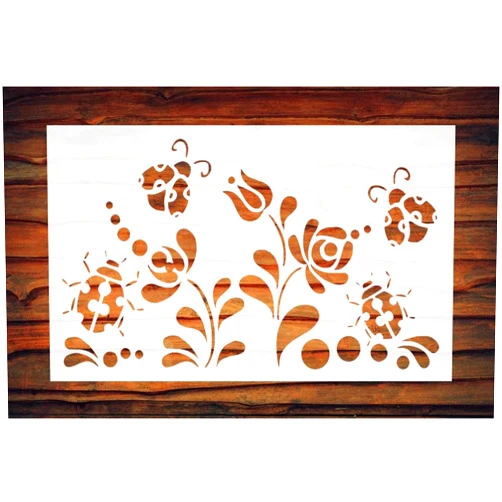 STENCILAIR Enchanting Ladybug Stencil Kit for Imaginative Drawing Fun Create Magical Art and Designs
