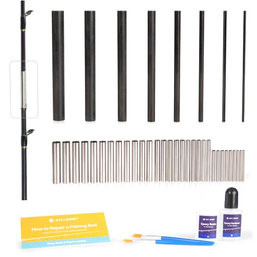 OJYDOIIIY Fishing Rod Repair Kit Complete, Easy&Quick Approach to Repair Broken Fishing Pole with Epoxy Glue