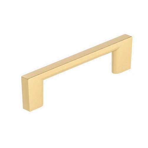 Richelieu Hardware BP816096CHBRZ Armadale Collection 3 3/4-inch (96 mm) Center-to-Center Champagne Bronze Modern Rectangular Cabinet and Drawer Pull Handle for Kitchen, Bathroom, and Furniture