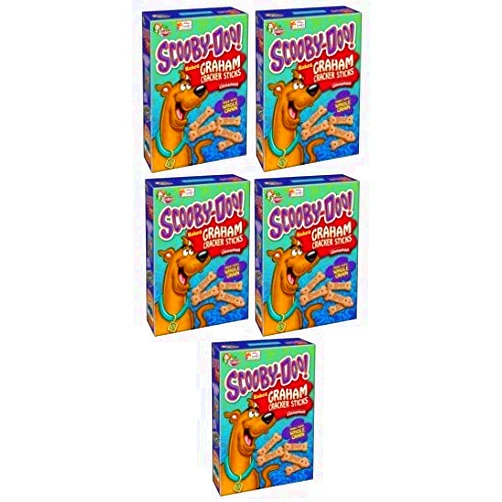 HOSOLO Keebler Scooby-Doo Baked Graham Cinnamon Cracker Sticks, 11 Oz. (Pack of 5)