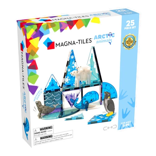 MAGNA-TILES Arctic Animals 25-Piece Magnetic Construction Set, The ORIGINAL Magnetic Building Brand