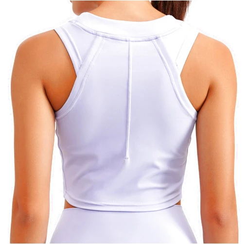 Vanoluya Women's Sleeveless Workout Crop Summer Tops - Workout Scoop Neck Racerback Buttery Soft Tank Tops for Athletic Women