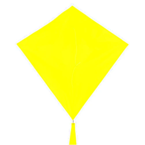 In the Breeze 3296 - Lemon 30 Inch Diamond Kite - Solid Yellow, Fun, Easy Flying Kite