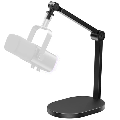 InnoGear Studio Mic Stand, Max Load 2.64 lb Microphone Arm Desk Mount Desktop Microphone Stand for Fifine AM8 K669B Blue Yeti HyperX QuadCast SoloCast AT2020, Webcams Cameras, Black