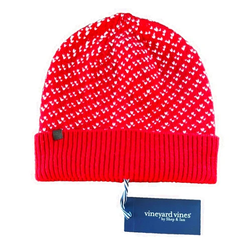 Generic Vineyerd Vines Red Velvet Birdseye Knit Cuff Winter Beanie Cap by Shep & Ian