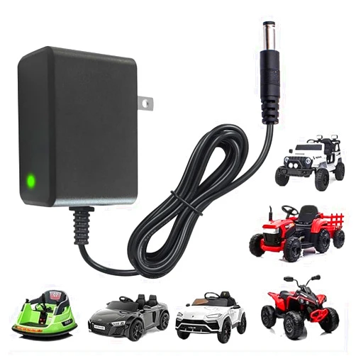 Hnndlra 12V Battery Charger for Ride on Toys Car, Universal 12 Volt Battery Charger Class 2 Power Supply, Upgraded 12V Charger for Kids Electric Car Ride on Car for Best Choice, Wrangler, Kid Trax