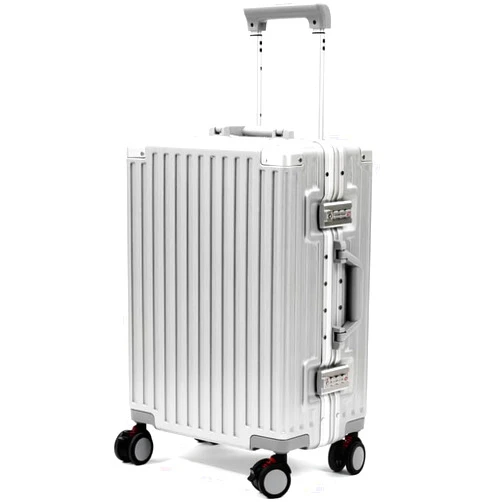 VentureVault Carry On Luggage 22x14x9 Airline Approved, Zipperless Luggage Carry On, Hard Shell Suitcases with TSA Lock, Lightweight Carry On Suitcases with Aluminum Frame (silver, 20inch)