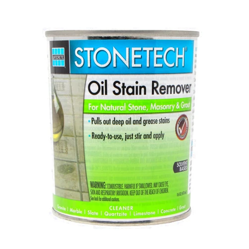 STONETECH Oil Stain Remover, Cleaner for Natural Stone, Grout, & Masonry, 1 Pint/16OZ (473ML) Can