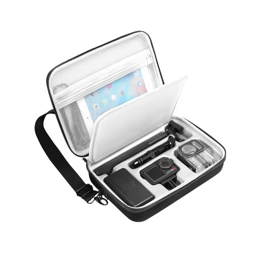 AMAZEAR Carrying Case for DJI Osmo Action 5 Pro,DJI Action5 Pro Accessories Protector Compact Hard Shell Carry Bag Portable for Travel or Home Store, Compatible with Action 3, Action 4 Camera, Black