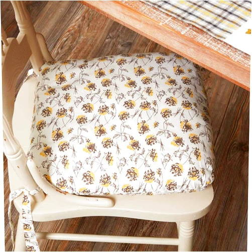 Piper Classics Morning Meadow Floral Chair Pad w/Ties, 16
