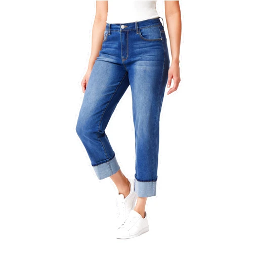 Angels Forever Young Women's Signature Straight Crop Jeans