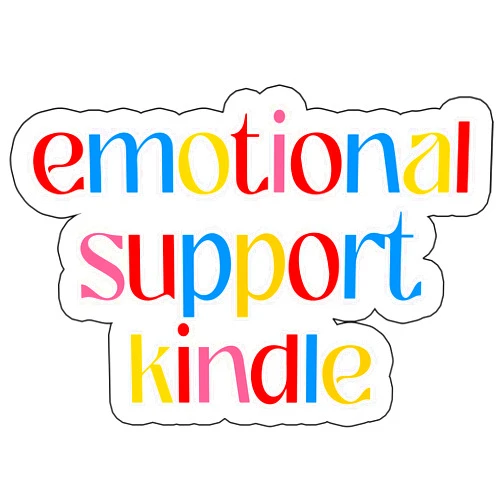 FUGOODS Emotional Support Kindle Sticker, Smut Sticker, Bookworm Stickers, Smutty Reading Sticker, Spicy Reads Stickers, Reading Stickers, Freedom, Book Lovers Stickers (2 inch)