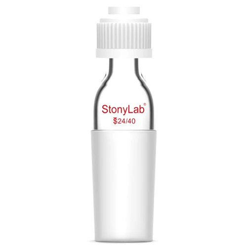 StonyLab Thermometer Inlet Adapter with 24/40 Inner Joint, 80mm Height, for Distillation Apparatus