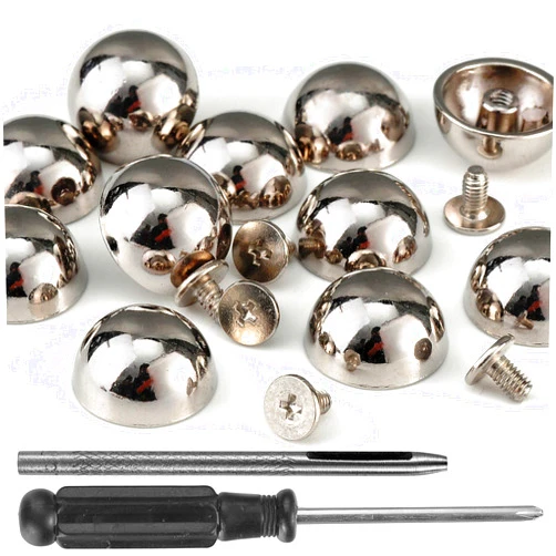 YORANYO 20 Sets 15X8MM Dome Spikes and Studs 19/32