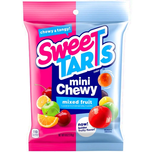 SweeTARTS Mini Chewy Candy, 6 Ounce, Pack of 12
