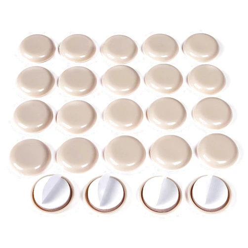WEHOTECTION 24 PCS Self-Stick Furniture Sliders,1 Inch Furniture Glides for Carpet,Furniture Moving Pads for Furniture-Adhesive Carpet Sliders