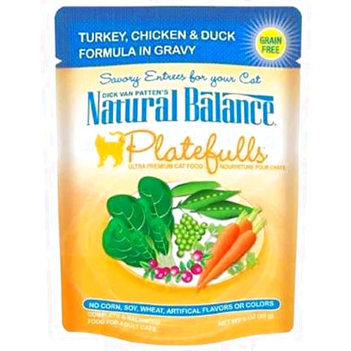 Natural Balance Platefulls Turkey, Chicken & Duck Adult Cat Food