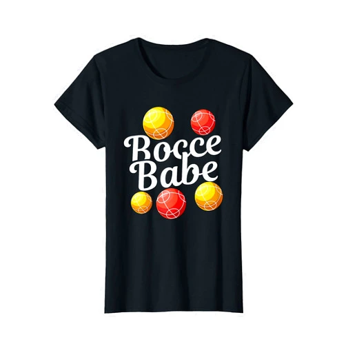 Divertimento Gift Co. Bocce Ball Gift - Fun Yard Game - Bocce Babe T-Shirt