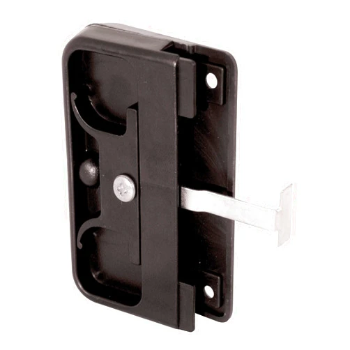 Prime-Line A 142 Black Plastic Mortise Style Screen Door Latch and Pull (Single Pack)