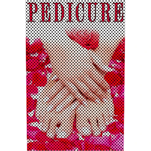 NAILSIGNS.com Pedicure VII Nail Salon Sign Advertising Marketing Décor Vertical (Perforated 70/30 See-Through Window Vinyl Sign [Outdoors], 30