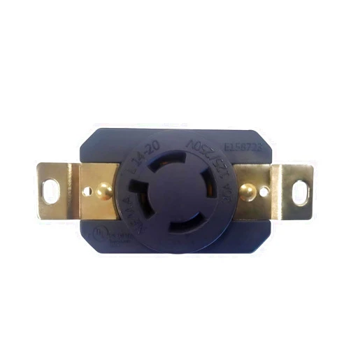 OCS Parts OCSParts L14-20LR Grounding Locking Receptacle, 20A 125/250V AC, 3 Pole 4 Wire, cUL Listed, NEMA L14-20