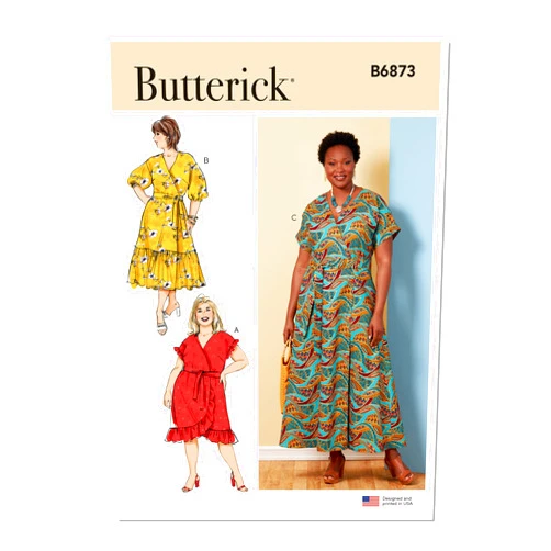Butterick Dress Sewing Pattern Kit, Multicolor