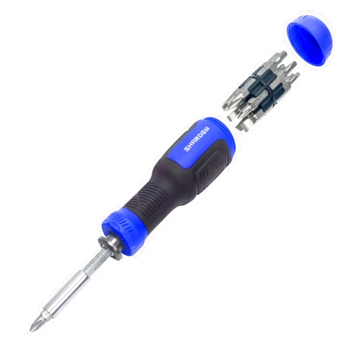 SHARDEN Multibit Screwdriver 13-in-1 Screw Driver Set Adjustable Extension Screwdriver Multitool All in One with Torx Security, Flat Head, Phillips, Hex, Square and 1/4 Nut Driver