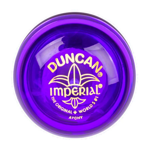 Duncan Toys Imperial Yo-Yo, Beginner Yo-Yo with String, Steel Axle and Plastic Body, Purple