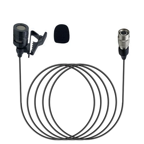 SPTSSWET Lavalier Microphone for Audio-Technica Wireless Bodypack Transmitter System Unidirectional Condenser Super Cardioid Mic with Hirose 4 Pin Plug