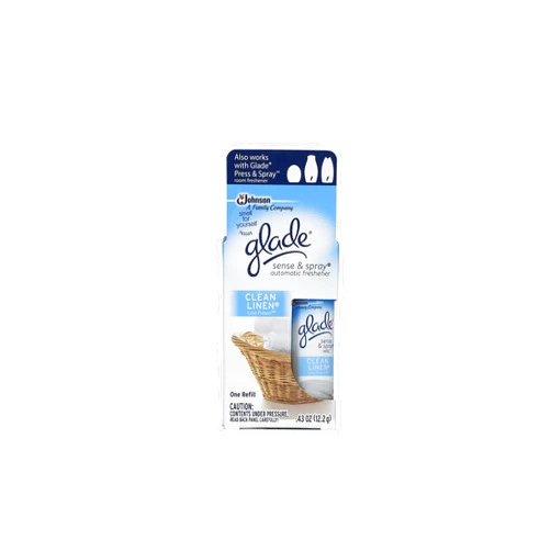 Glade Sense & Spray Automatic Freshener Refill, Clean Linen (Pack of 10)