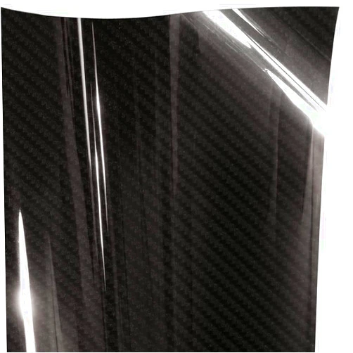 VViViD+ True Gloss Carbon Black, Vinyl Wrap Film Roll (1ft x 5ft)