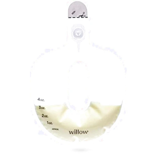 Willow Pump Spill-Proof Breast Milk Bags - 96 Ct - Holds 4 oz. Per Self-Sealing Storage Bag - Compatible with Willow 360 or Willow 3.0 Wearable Hands Free Breast Pump