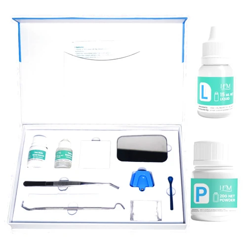 Happy Moms HM Zinc Oxide Eugenol Dental Cement Kit | Super Adhesive | Instant Tooth Repair, Cap, Crown & Bridge Filling | DIY, Self Curing, Sturdy & High Strength |Universal Shade| Emergency Dental Care | 1 Box
