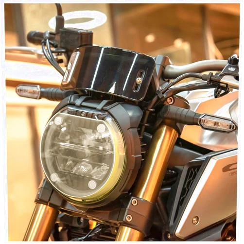 Fayedenicy Motorcycle Front Headlight Lens Guard Cover Head Light Lamp Screen Shield Protector for H.onda CB650R CB1000R CB 650R CB 1000R CB 650 R CB 1000 R 2018 2019 2020 2021 2022 2023 (Clear)