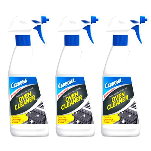 Carbona Oven Cleaner | Grease & Stain Fighting Formula | Odor Free | 16.8 Fl Oz Each, 3 Pack