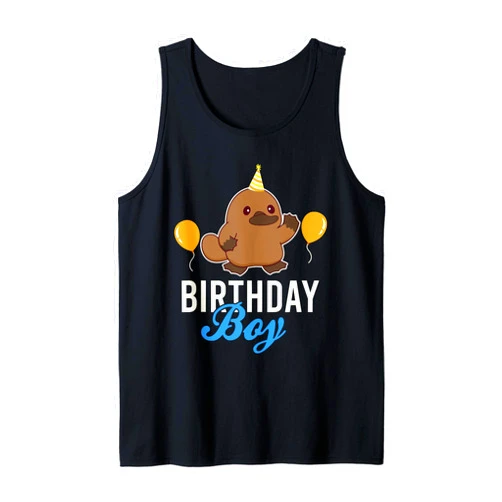 Cute Platypus Exotic Animal Lovers Clothing Cute Platypus Birthday Boy Kawaii Tank Top