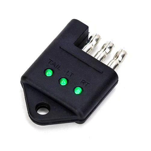 TIROL 4 Pin Trailer Tester Connector Trailer Wiring Tester 4-Pin Straight Trailer Light Wire Circuit Tester Car Accessories