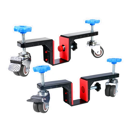 QARCMQ Door Installation Dolly Kit with Wheels - Interior Door Install Tools for Most Pre-Hung or Slab Doors, Plywood Dolly Protect Your Back – Commercial & Residential Use (Black)