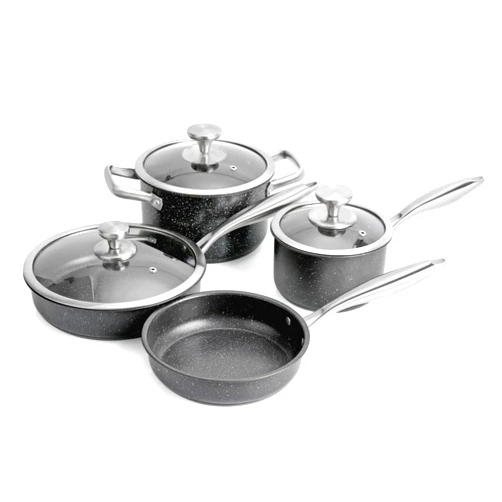 Vvwgkpk Stainless Steel Pots and Pans Sets, Nonstick Kitchen Cookware Set, 7 Pcs Cooking Pots and Pans Set w/Frying Pans & Saucepans with PFOS&PFOA Free, Dishwasher Safe