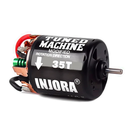 INJORA 540 Brushed Motor 35T Waterproof Motor for 1/10 RC Cralwer Car Axial SCX10 Pro SCX10 AXI03007 90046 TRX4 D90 Monster Truck （35T）