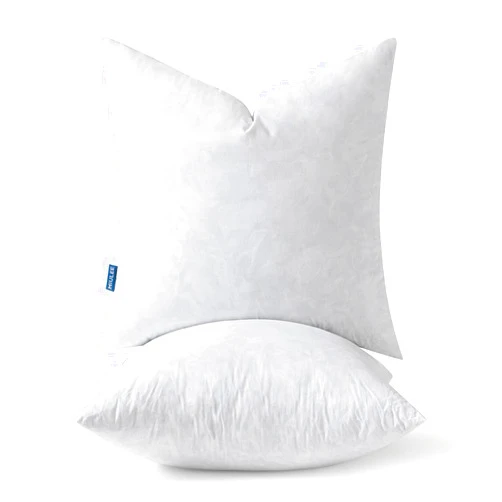MIULEE Euro Pillow Inserts 26x26 Inch Set of 2, Polycotton Mix Feather Throw Pillow Inserts, 26 Inch Square Decorative Couch and Sofa Pillow Inserts
