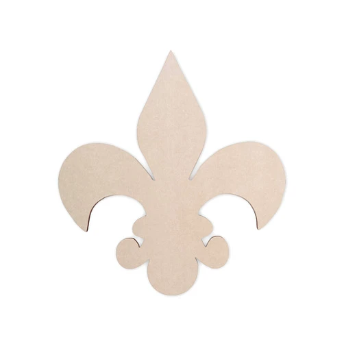 Jess and Jessica Wooden Fleur De Lis - Wooden Cutout, Wall Art, Home Decor, Wall Hanging, Unfinished and Available in Many Sizes