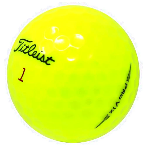 LostGolfBalls.com LostGolfBalls Recycled & Used Pro V1x Yellow 2019 for Titleist Golf Balls, Good Condition, AAA Quality for Titleist Golf Balls