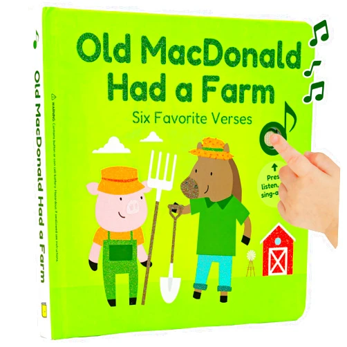 Cali's Books Old Macdonald Had a Farm | Interactive Books for 1 Year Old, Books for 2 Year Olds with Buttons on Every Page | Fun Farm Toy Book for Baby and Toddlers | Great Gift for Kids