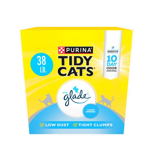 Tidy Cats Purina Tidy Cats Clumping Multi Cat Litter, Glade Clear Springs - 38 lb. Box