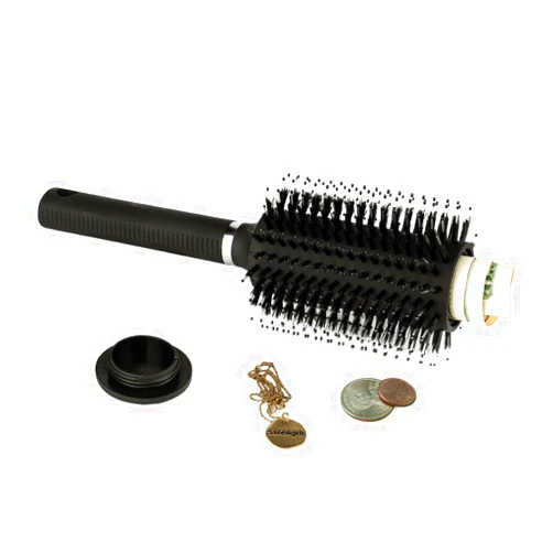 LiveBe Hair Brush Diversion Stash Safe,Can Safe to Hide Money,Secret Stash Safes,Perfect for Travel or At Home (Black)