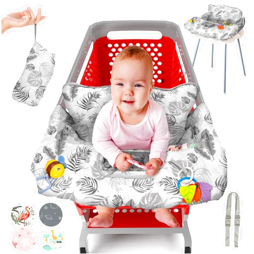 PILLANI Shopping Cart Cover for Baby PILLANI, High Chair Covers for Baby Restaurant Seat, Grocery Cart Cover for Baby Girl & Boy, Market Buggy Covers for Babies, Seat Cover