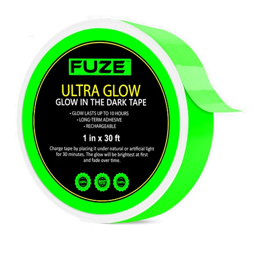 Lockport Glow in The Dark Tape - 30 Ft x 1 in - Bright, Rechargeable, Reflective and Long-Lasting - Glow Tape Glow in The Dark- Decoration, Outdoor Sports, Night Decorations, and Home Marking