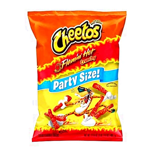 Frito Lay Cheetos Crunchy Flamin Hot Party Size - 17.5oz (2)