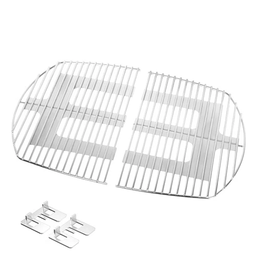 Stanbroil Solid Rod Stainless Steel Grill Cooking Grates for Weber Q300, Q320, Q3000, Q3100, Q3200 Series Gas Grill, Replacement Parts for Weber 7646